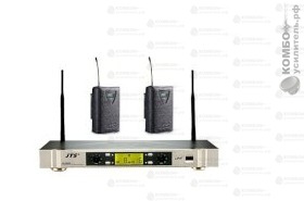 JTS US-902D/PT-920Bх2 Радиосистема двухканальная 2 UHF-передатчика поясных, 10мВт, 40-18000Гц, Купить Kombousilitel.ru, Радиосистемы