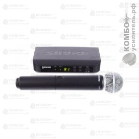 Shure BLX24E/SM58 M17 Радиосистема вокальная с капсюлем динамического микрофона SM58, Купить Kombousilitel.ru, Радиосистемы
