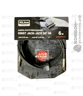 Xline Cables RINST JACK-JACK 90° 06 Кабель инструментальный, Купить Kombousilitel.ru, Инструментальные кабели